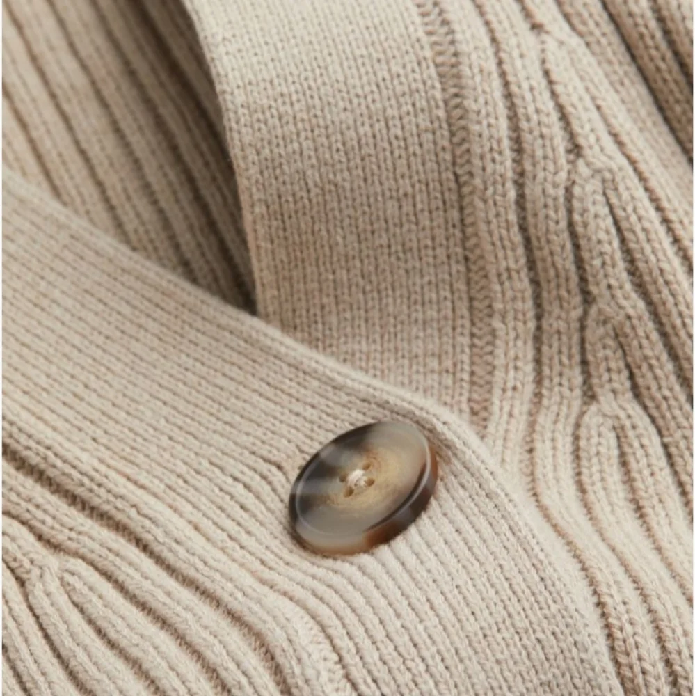 🆕️NWT H&M Rib-knit Cardigan in 'Taupe' - Picture 7 of 12